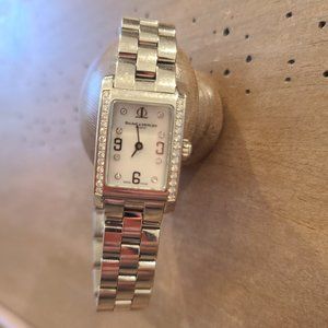 Diamond and mother-of-pearl Baume & Mercier ladies watch